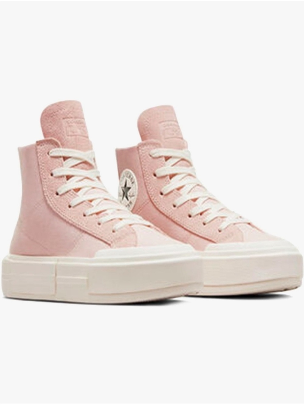 Converse Platform High Top Sneakers - Light Pink & Cream